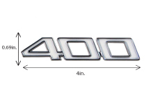 1970-72 FENDER EMBLEM, "400"